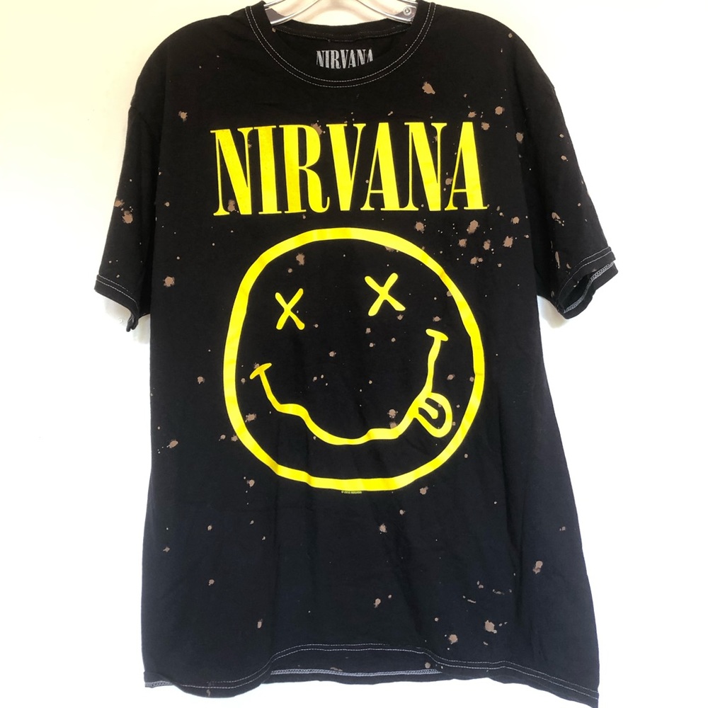 Nirvana Smiley Face Tee Graphic T shirt